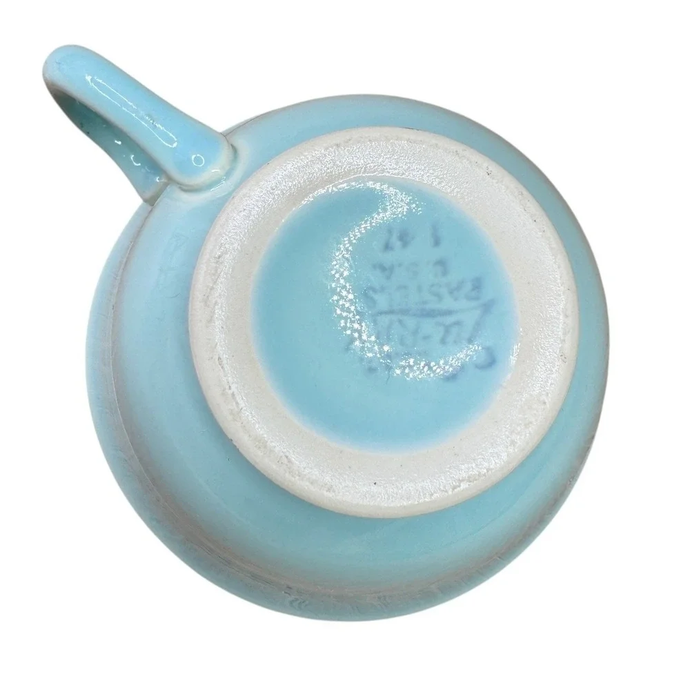 LuRay Pastels Teacup Taylor Smith Taylor Made In USA Vintage Replacement Blue‎